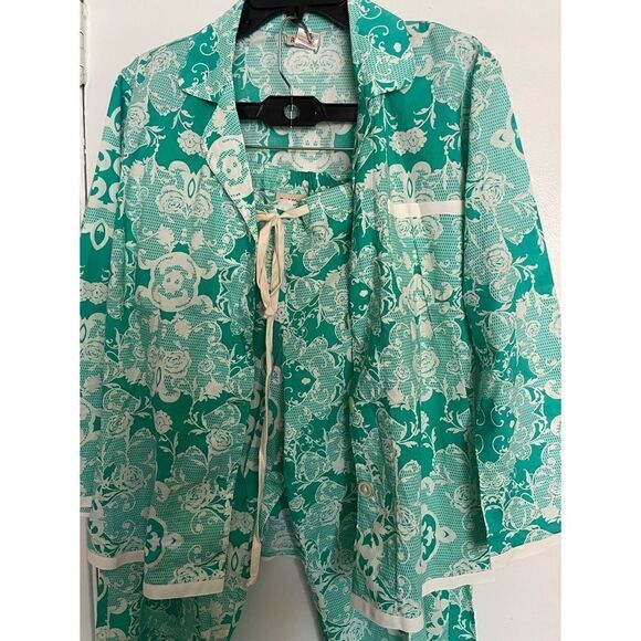 BedHead Sage Domask Fine Cotton Pagama Size S NWOT - Picture 3 of 5